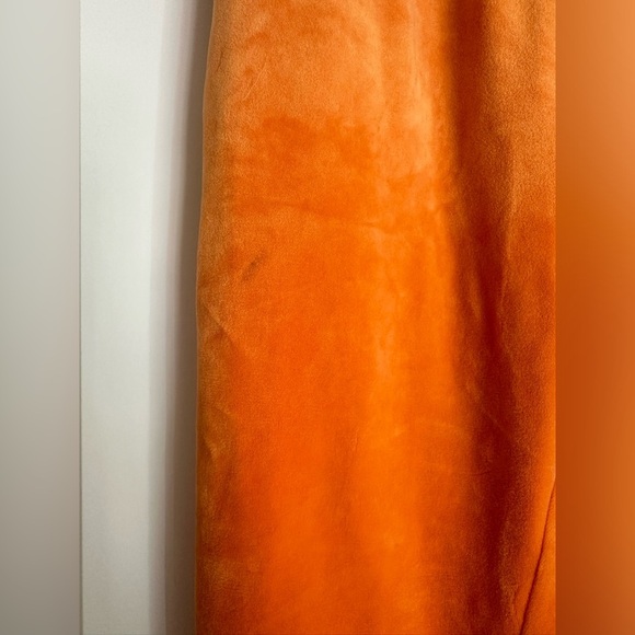 Danielle Guizio ‘Guizio PT2’ Velour Joggers in Orange - Picture 7 of 11